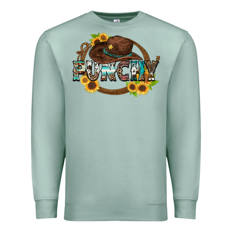 Punchy Premium Sweatshirt by Zillion Design Studio | Teevron