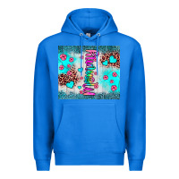 True Royal mommy leopard turquoise Premium Hoodie - JahusDesignShop