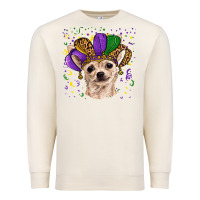 Sandshell mardi gras hat chihuahua Premium Sweatshirt - RanaPortraitStore