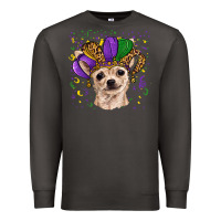 Smoke mardi gras hat chihuahua Premium Sweatshirt - RanaPortraitStore