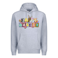 Heather Grey happy easter Premium Hoodie - AdoDesignShop