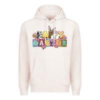 Pale Pink happy easter Premium Hoodie - AdoDesignShop