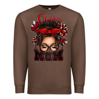 Chestnut cheer mom messy bun Premium Sweatshirt - texasbilliewilder