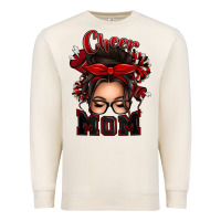 Sandshell cheer mom messy bun Premium Sweatshirt - texasbilliewilder