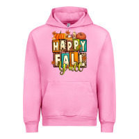 Fuchsia Pink happy fall y'all Urban Hoodie - Artiststas