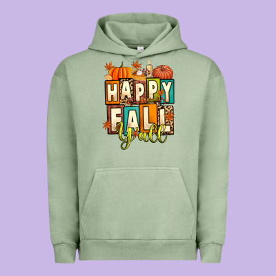 Happy Fall Y'all Urban Hoodie Designed By Artiststas