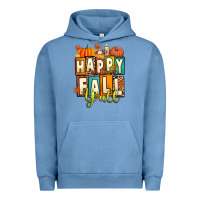 Pigment Pebble Blue happy fall y'all Urban Hoodie - Artiststas