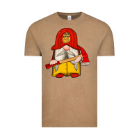 Vintage Coffee firefighter gnomes Vintage Tee - Artiststas