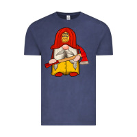 Vintage Denim firefighter gnomes Vintage Tee - Artiststas