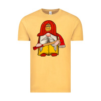 Vintage Mustard firefighter gnomes Vintage Tee - Artiststas
