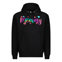 Black mommy Premium Hoodie - JahusDesignShop