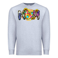 Heather Grey mom sunflower Premium Sweatshirt - Zillion Design Studio