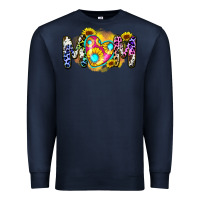 Navy mom sunflower Premium Sweatshirt - Zillion Design Studio