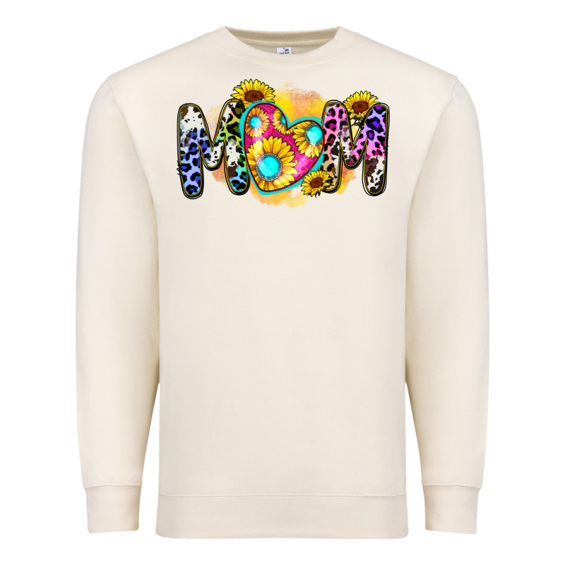 Mom Sunflower Premium Sweatshirt by Zillion Design Studio | Teevron