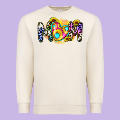 Premium Sweatshirt mom sunflower