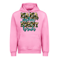 Fuchsia Pink mama mom mommy bruh with arrow Urban Hoodie - AdoDesignShop