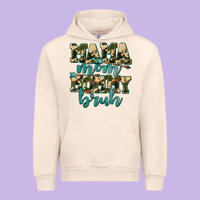 Mama Mom Mommy Bruh With Arrow Urban Hoodie Designed By Adodesignshop