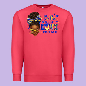 Sorority Colors Blue And Gold It's The Self Love F Premium Sweatshirt Designed By Texasbilliewilder