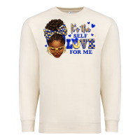Sandshell sorority colors blue and gold it's the self love f Premium Sweatshirt - texasbilliewilder