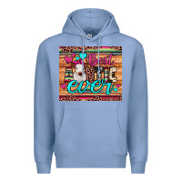 Colony Blue best auntie ever Premium Hoodie - JahusDesignShop