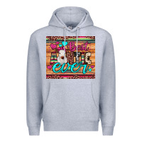 Heather Grey best auntie ever Premium Hoodie - JahusDesignShop