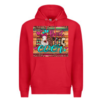 Red best auntie ever Premium Hoodie - JahusDesignShop