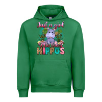 Emerald just a girl who loves hippos Urban Hoodie - Artiststas