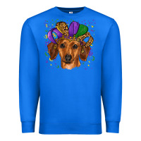True Royal mardi gras hat dachshund Premium Sweatshirt - RanaPortraitStore