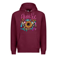 Burgundy auntie like a mom Premium Hoodie - JahusDesignShop