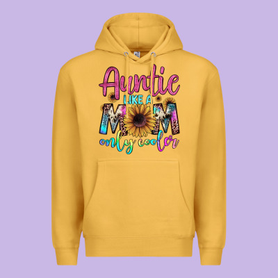 Auntie Like A Mom Premium Hoodie Designed By Jahusdesignshop