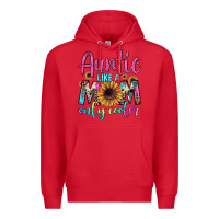 Red auntie like a mom Premium Hoodie - JahusDesignShop