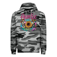 Slate Camo auntie like a mom Premium Hoodie - JahusDesignShop