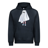 Navy cute ghost Urban Hoodie - BundleAndBundleShop