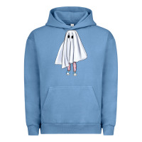 Pigment Pebble Blue cute ghost Urban Hoodie - BundleAndBundleShop
