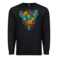 Black gemstone cross Premium Sweatshirt - Zillion Design Studio