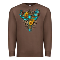 Chestnut gemstone cross Premium Sweatshirt - Zillion Design Studio