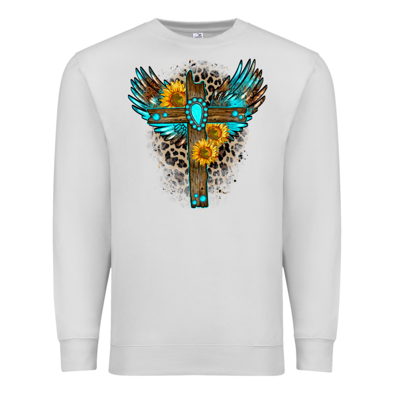 Gemstone Cross Premium Sweatshirt by Zillion Design Studio | Teevron