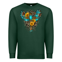 Sports Green gemstone cross Premium Sweatshirt - Zillion Design Studio
