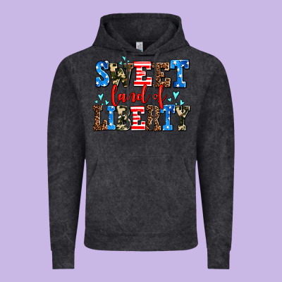 Sweet Land Of Liberty Vintage Hoodie Designed By Adodesignshop