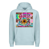 Blue Mist auntie like a mom Premium Hoodie - JahusDesignShop