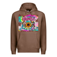 Chestnut auntie like a mom Premium Hoodie - JahusDesignShop