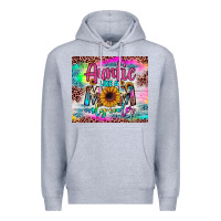 Heather Grey auntie like a mom Premium Hoodie - JahusDesignShop