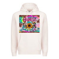 Pale Pink auntie like a mom Premium Hoodie - JahusDesignShop