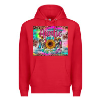 Red auntie like a mom Premium Hoodie - JahusDesignShop