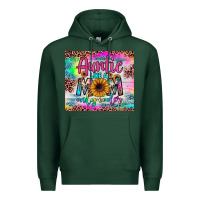 Sports Green auntie like a mom Premium Hoodie - JahusDesignShop