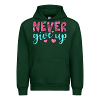 Forest Green never give up Urban Hoodie - JahusDesignShop
