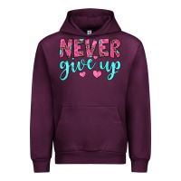 Mauve Wine never give up Urban Hoodie - JahusDesignShop