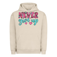 Pigment French Oak never give up Urban Hoodie - JahusDesignShop