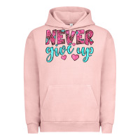Pigment Salmon never give up Urban Hoodie - JahusDesignShop