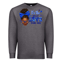 Charcoal Heather sorority colors it's the self love for me afro wom Premium Sweatshirt - texasbilliewilder